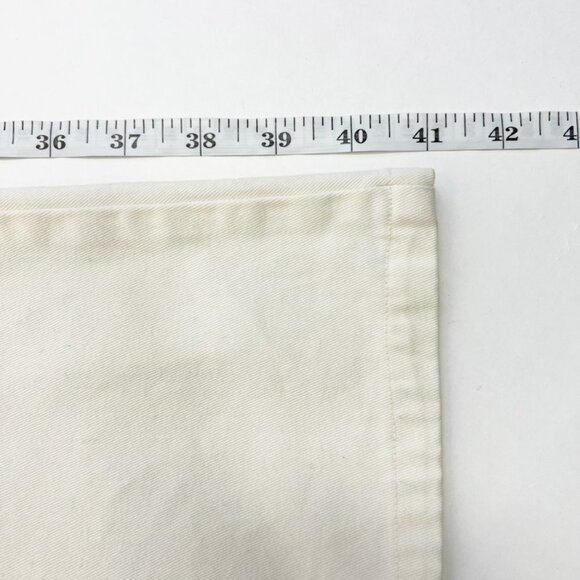 Juicy Couture Jeans Women's Size 31 Off White Flared Leg Boot Cut Rigid Denim - Picture 11 of 14